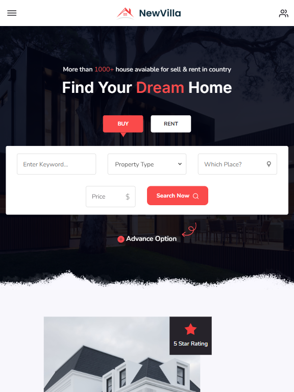Prime Realty Landing Page